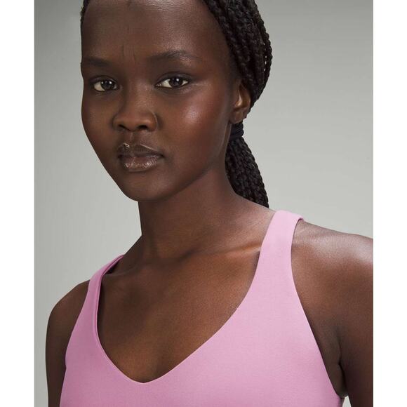 NWT Lululemon Align Bodysuit 28" Velvet Dust Size 4 - Picture 3 of 11